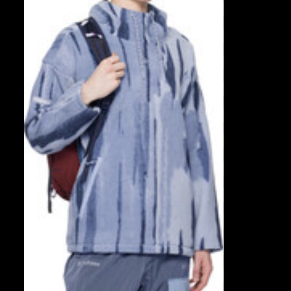 Columbia X MADHappy Men's Blue Patterned Fleece Hoodie